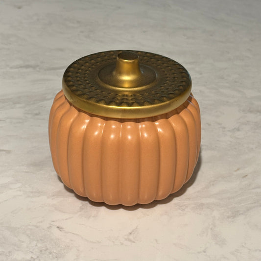 Harvest Orange Pumpkin Shaped Candle