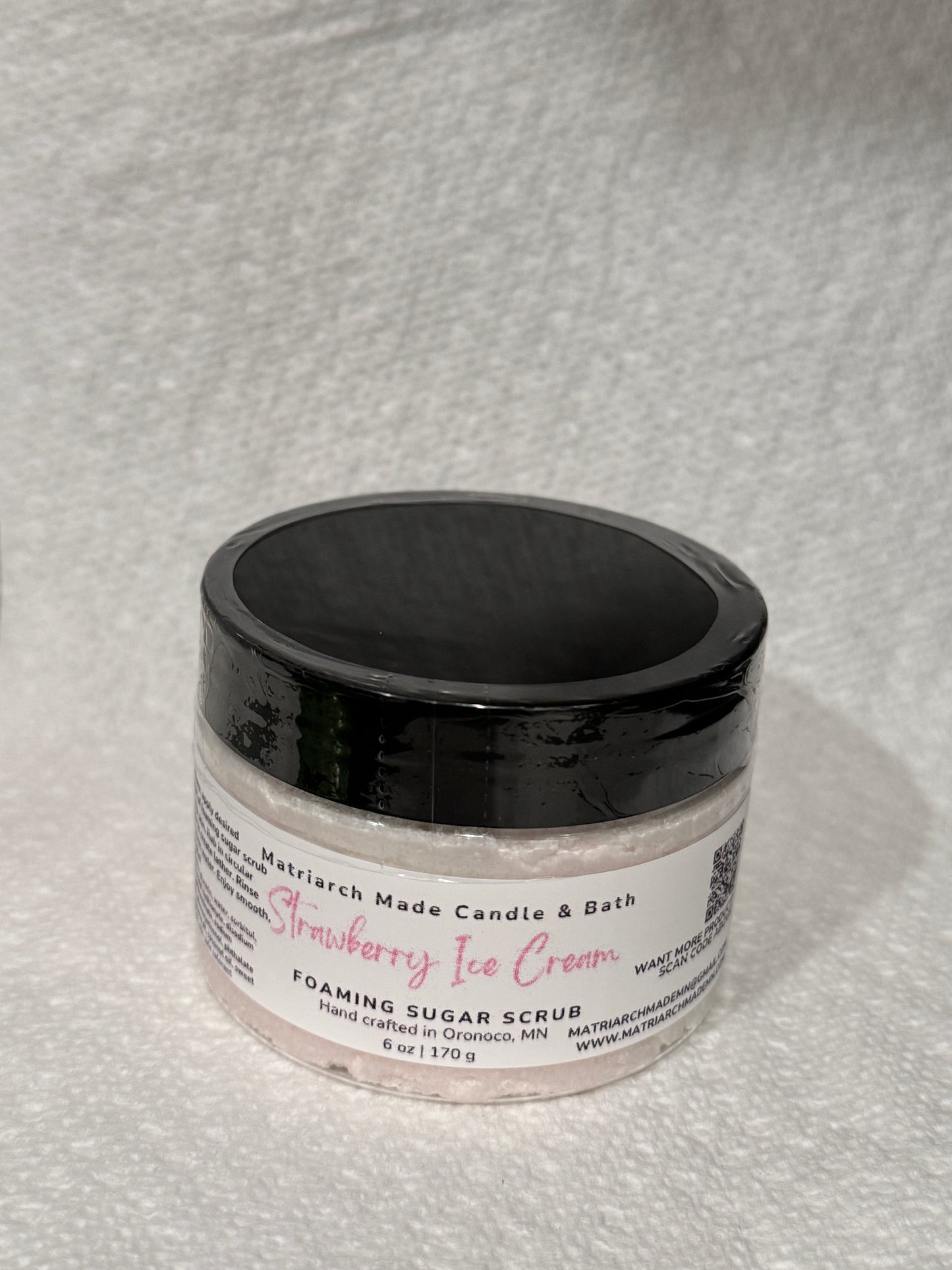 Strawberry Ice Cream Foaming Sugar Scrub