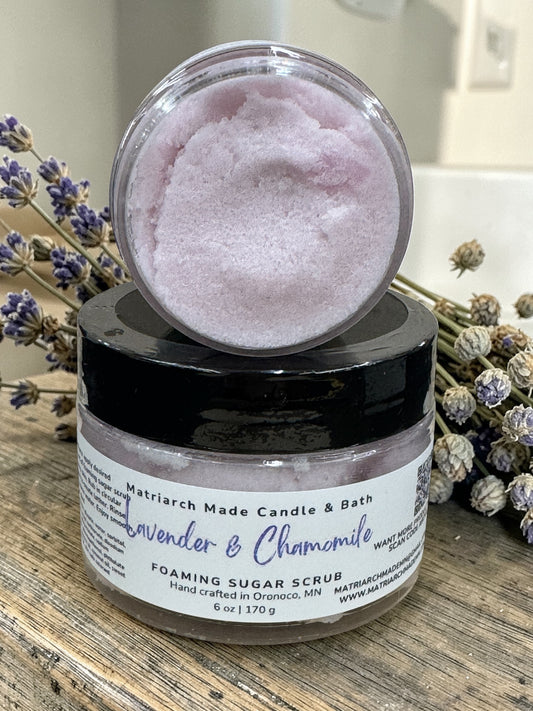 Lavender Chamomile Foaming Sugar Scrub