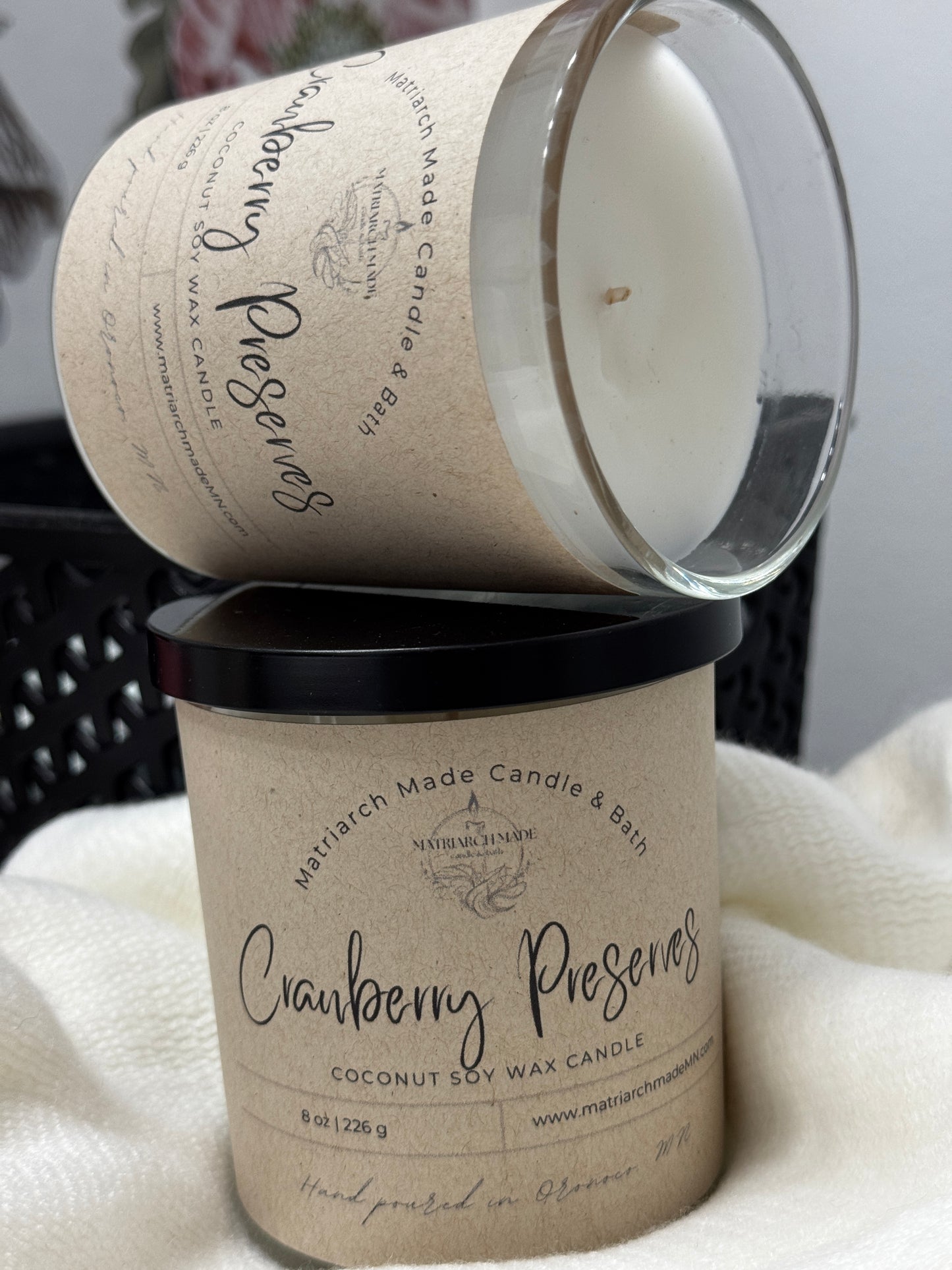 Cranberry Preserves Coconut Soy Candle