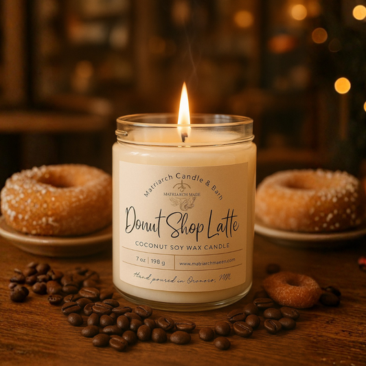 Donut Shop Latte Coconut Soy Candle
