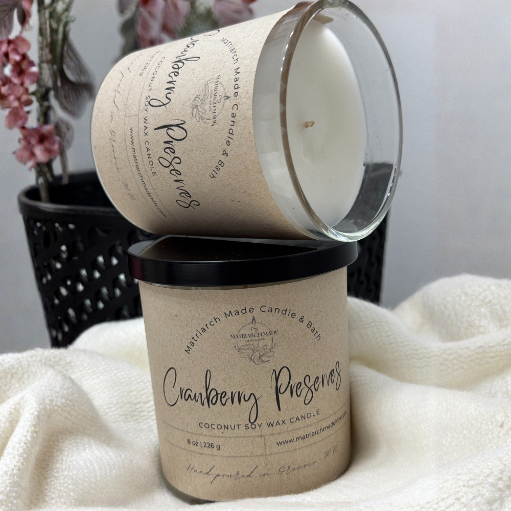 Cranberry Preserves Coconut Soy Candle