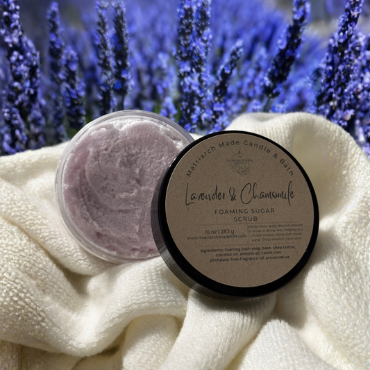 Lavender Chamomile Foaming Sugar Scrub