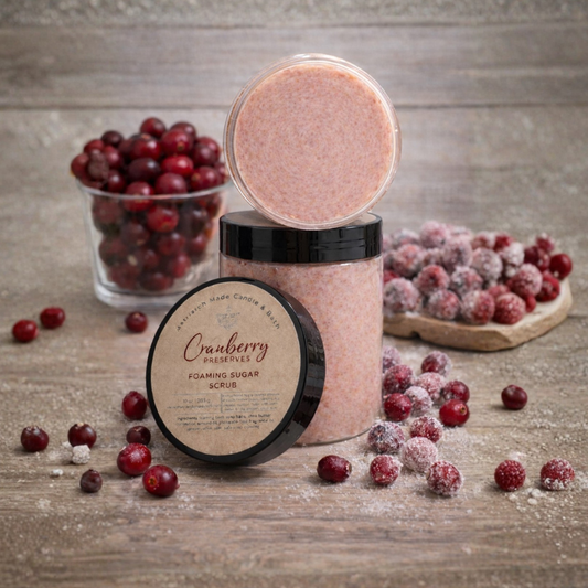 Cranberry Preserves Foaming Sugar Scrub